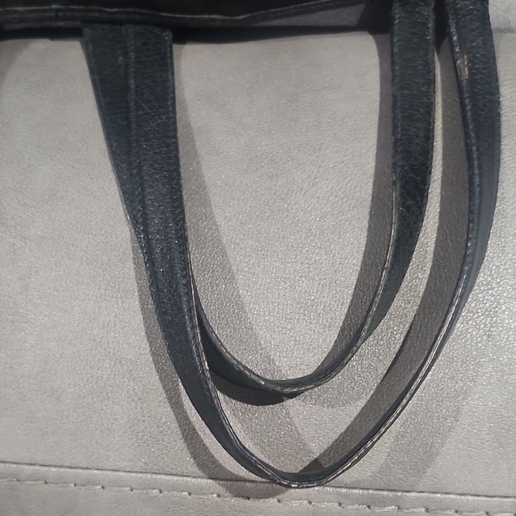 Salvatore Ferragamo Leather And Canvas Black Tote with Gold Details - Picture 7 of 9